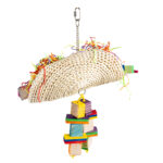 Pandantiv Taco Duvoplus pentru Pasari, Lemn Multicolor, 36x19x40cm