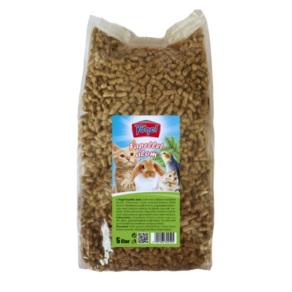 Asternut din Peleti de Lemn de Pin pentru Pisici, 5 l
