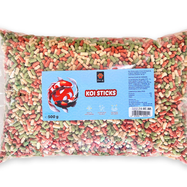 Hrana Koi Sticks Exotic-K, 500 g - Vitalitate și culori strălucitoare