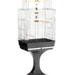 Colivie Zincată Soraya pentru Papagali cu Suport, 66x45x81 cm