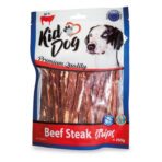 Recompense KidDog pentru Câini - Fasii Friptură de Vită 250g