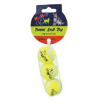 Mingi Tenis Galbene pentru Pisici - Set 3 buc, 4 cm, KidDog