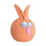Minge Iepuraș Cu Sunet pentru Câini, Latex Portocalie, 5 cm - KidDog