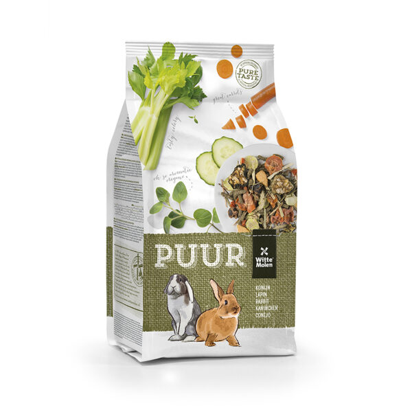 Hrana Gourmet pentru Iepuri Puur cu Legume - 600g Witte Molen