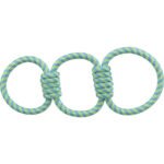 Jucărie Interactivă Pentru Câini Tugger, 42 cm, Albastru Petrol/Lime