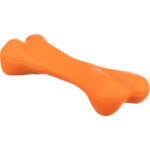 Jucărie pentru câini Trixie, os din cauciuc portocalie, 22 cm
