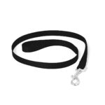Lesă Nylon Neagră Duvoplus XS - 120cm/10mm pentru Câini