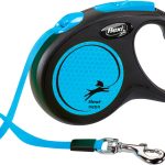 Lesa retractabilă Flexi Neon 5m, Albastru, pentru câini până la 25kg