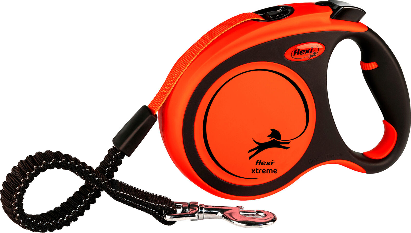 Lesa retractabilă Flexi Xtreme, 5m, Negru/Portocaliu pentru câini Lesa retractabilă Flexi Xtreme, 5m, Negru/Portocaliu pentru câini
