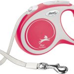 Lesa retractabilă Flexi Comfort 5m roșie pentru câini până la 15 kg