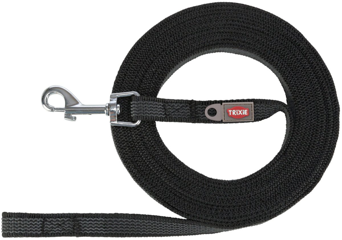 Lesa Trixie Tracking 5m Negru - Confort și Siguranță pentru Câini