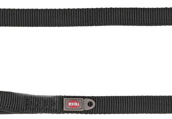 Lesa Trixie Premium Neagră 1m/20mm cu Bucla Neopren