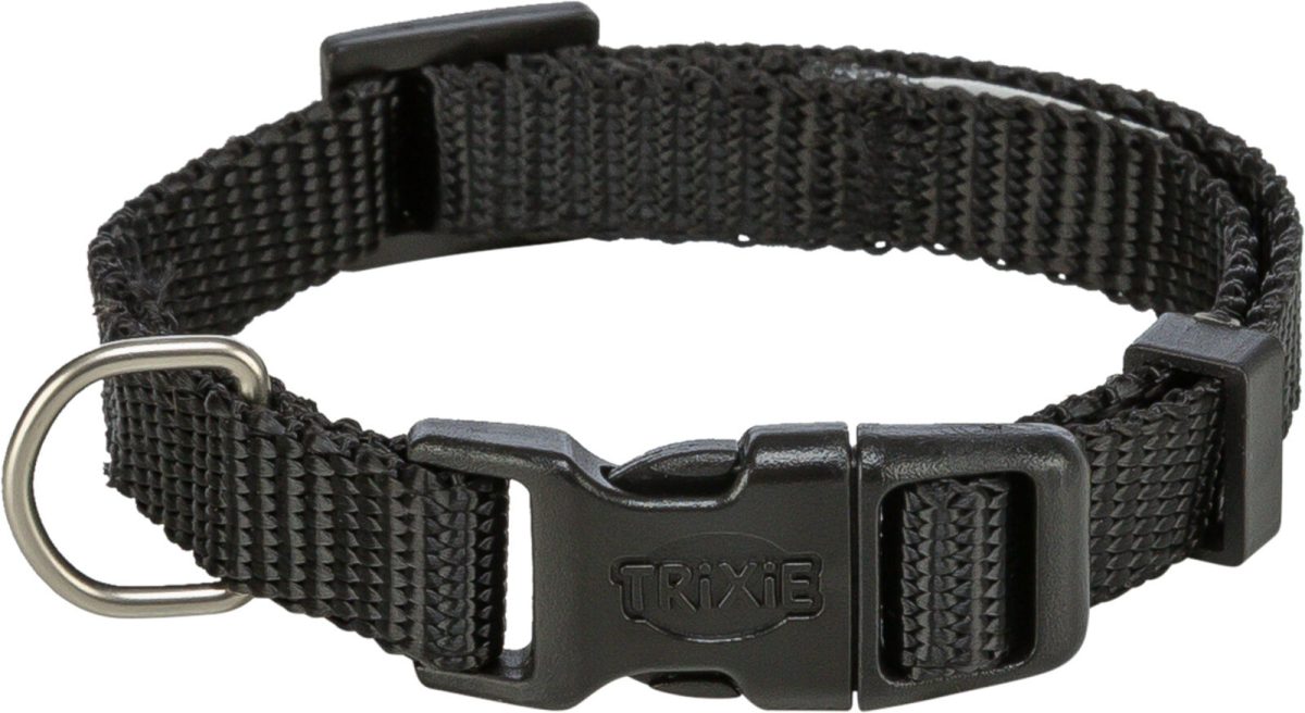 Zgarda Trixie ajustabilă pentru câini, XS-S, 22-35 cm, Negru