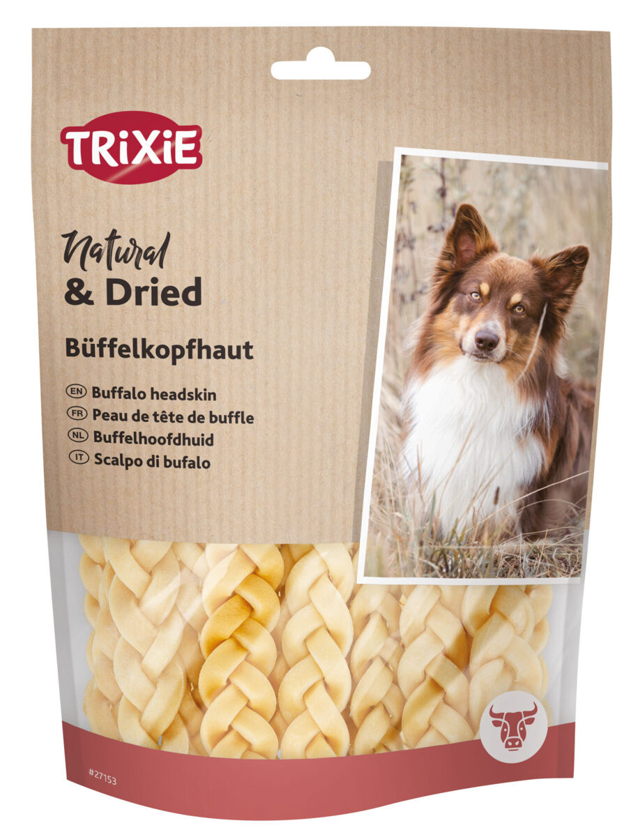 Recompense Trixie din Scalp de Bivol Uscat, 12 cm, 200 g Recompense Trixie din Scalp de Bivol Uscat, 12 cm, 200 g