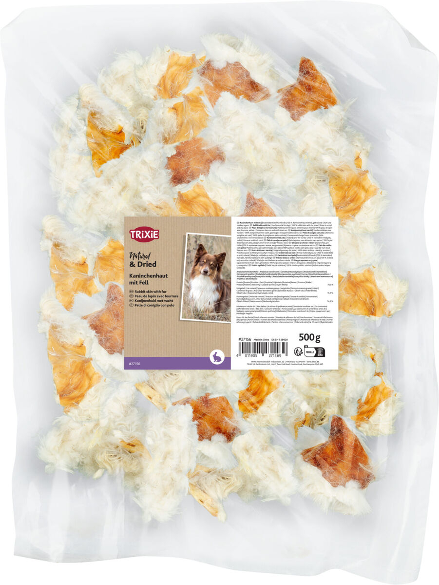 Recompense Trixie cu Piele de Iepure și Blană pentru Câini, 500 g Recompense Trixie cu Piele de Iepure și Blană pentru Câini, 500 g