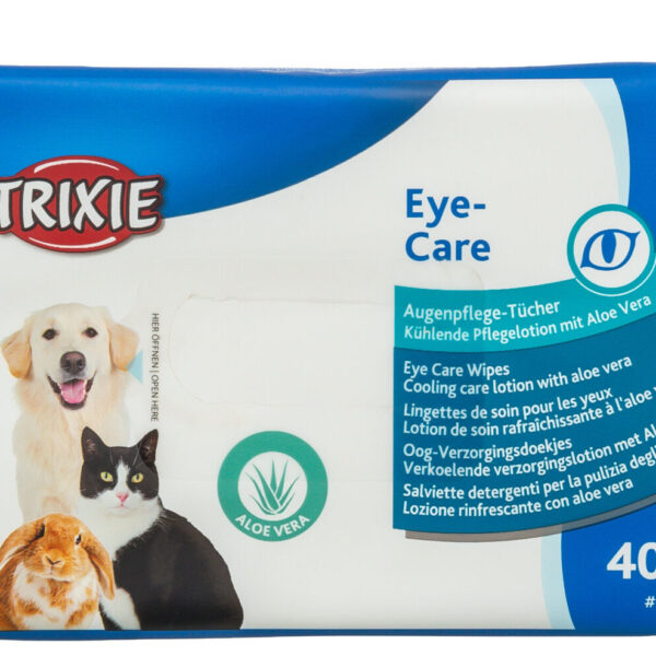 Servetele Umede Trixie pentru Curatarea Ochilor Câinilor, 40 buc