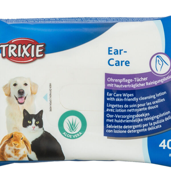 Servetele Umede Trixie pentru Igiena Urechilor Câini, 40 buc