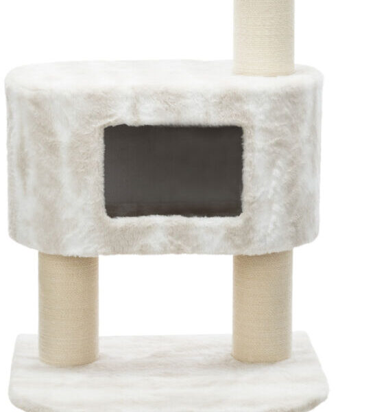 Cat Tree Nelli Trixie - Ansamblu pentru Pisici Alb/Taupe, 140 cm