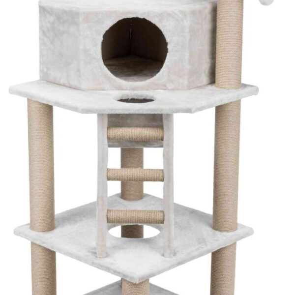 Cat Tree Trixie Marlena pentru pisici, 60x60x151 cm, Gri Deschis