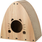 Casuta de Zgariat Trixie pentru Pisici, 48x48x28 cm, Maro Deschis