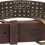 Zgarda din Piele Trixie Rustic pentru Câini Mari, 47-54 cm, Maro