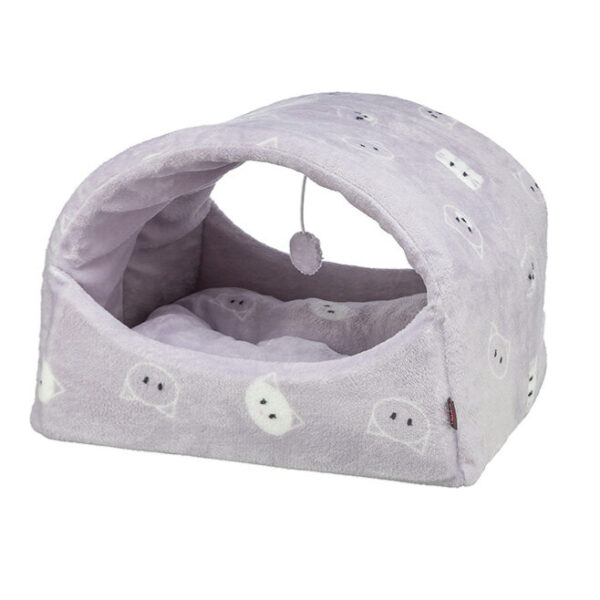 Culcus pentru Pisici Trixie Mimi, 42x35x35 cm, Lila - Confort și Stil