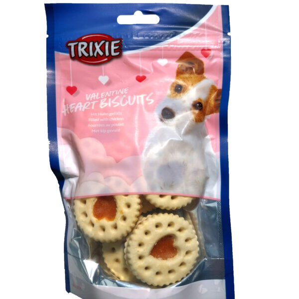 Biscuiți Valentine's cu Pui Trixie - Recompense pentru Câini 100g