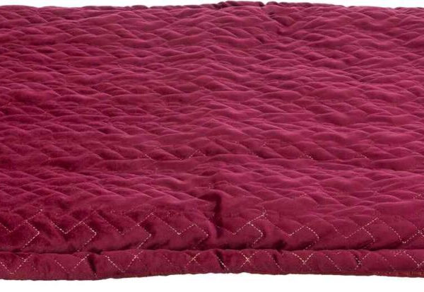 Saltea Natalya Trixie 90x60 cm Bordo, Catifelată și Antiderapantă