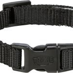 Zgarda Trixie Premium Neagră, S: 25-40 cm, 15 mm