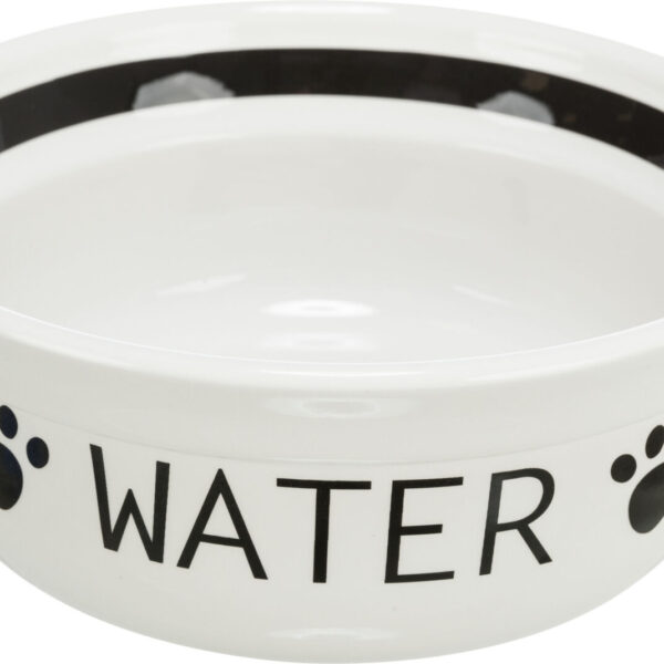 Castron Rezervă Water Trixie 20 cm Alb/Negru pentru Pisici și Câini