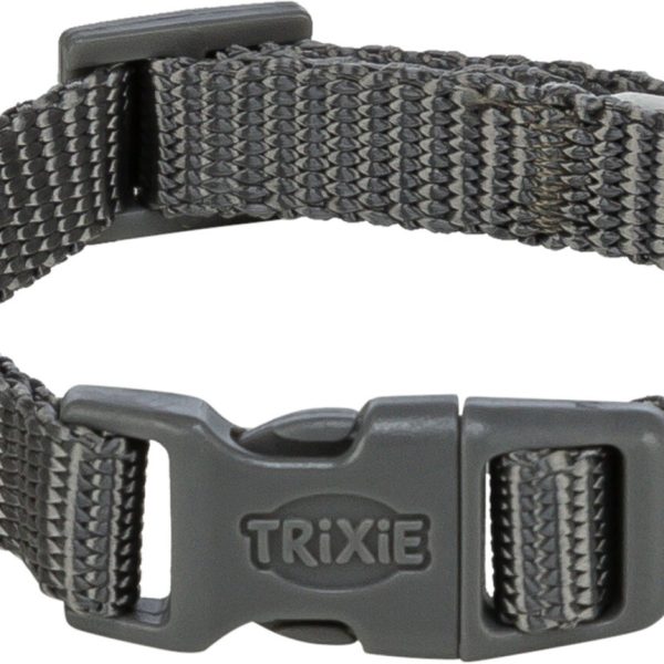 Zgarda ajustabilă Trixie XXS-XS 15-25 cm, Grafit pentru câini