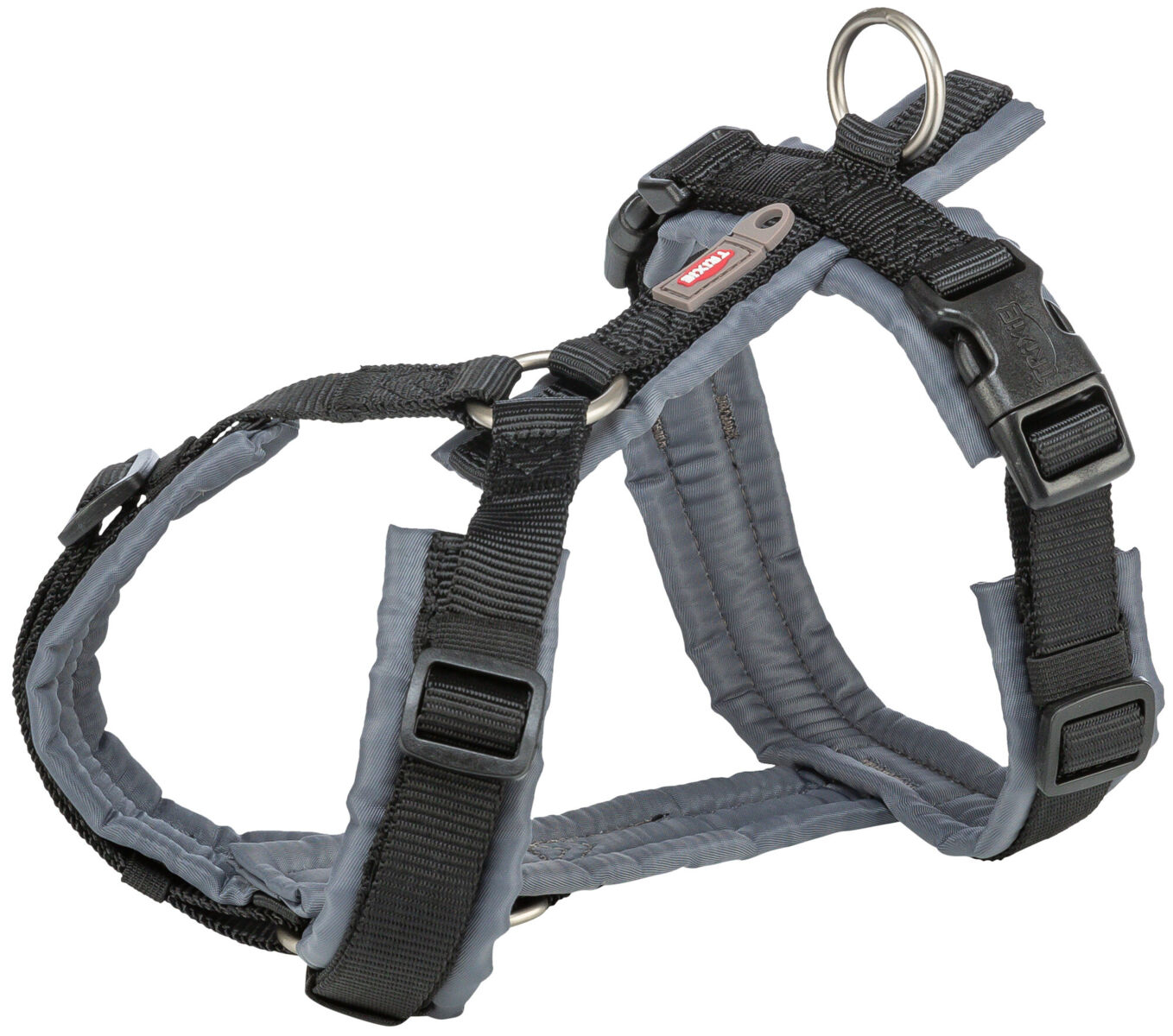 Ham Reglabil pentru Câini Trixie Premium Trekking, 70-85 cm, Negru/Gri Ham Reglabil pentru Câini Trixie Premium Trekking, 70-85 cm, Negru/Gri