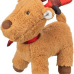 Jucărie Plush Ren de Crăciun cu Sunet - Trixie, 29 cm
