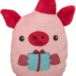Jucărie Plush Purcel de Crăciun Trixie, 19 cm, pentru câini