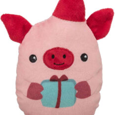 Jucărie Plush Purcel de Crăciun Trixie, 19 cm, pentru câini