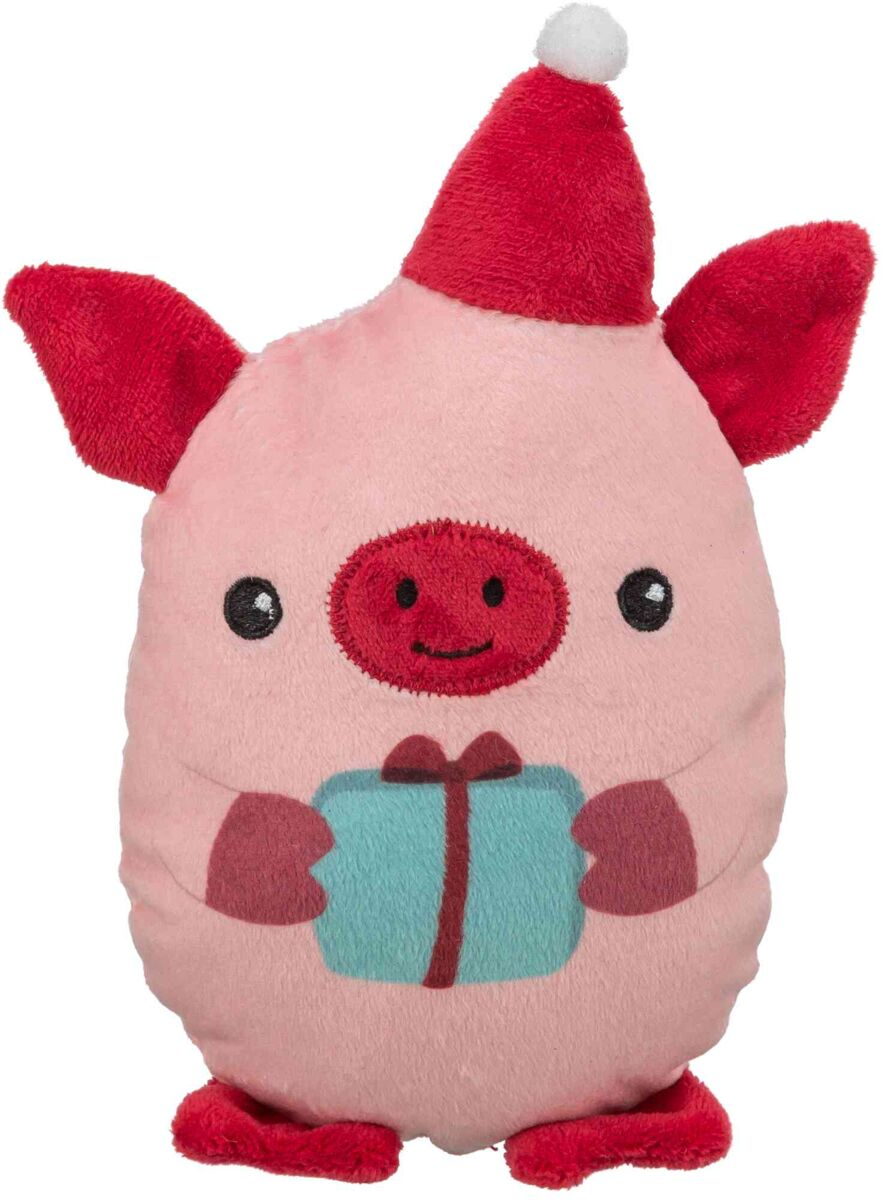 Jucărie Plush Purcel de Crăciun Trixie, 19 cm, pentru câini Jucărie Plush Purcel de Crăciun Trixie, 19 cm, pentru câini