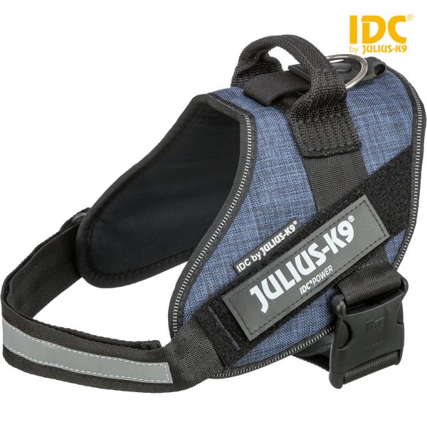 Ham ergonomic Julius K9 IDC Power, 58-76 cm, negru, pentru câini