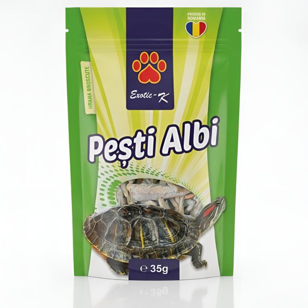Exotic-K Pești Albi pentru Pisici și Broscuțe 35g