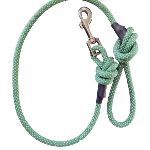 Lesa din frânghie pentru câini, 10 mm x 1.6 m, Verde - Exotic-K