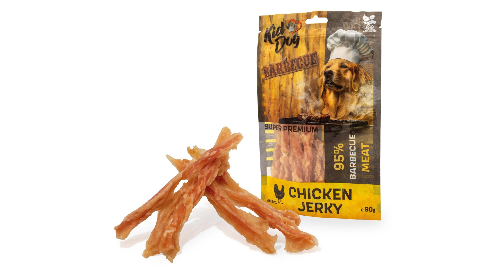 Recompense KidDog Super Premium din Piept de Pui Barbecue, 80 g Recompense KidDog Super Premium din Piept de Pui Barbecue, 80 g