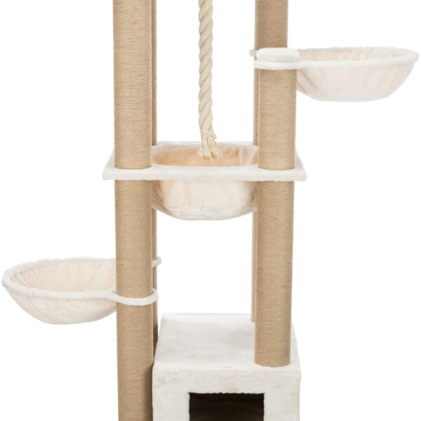 Cat Tree XXL Trixie Elia pentru Pisici Mari, 58x58x172 cm, Crem