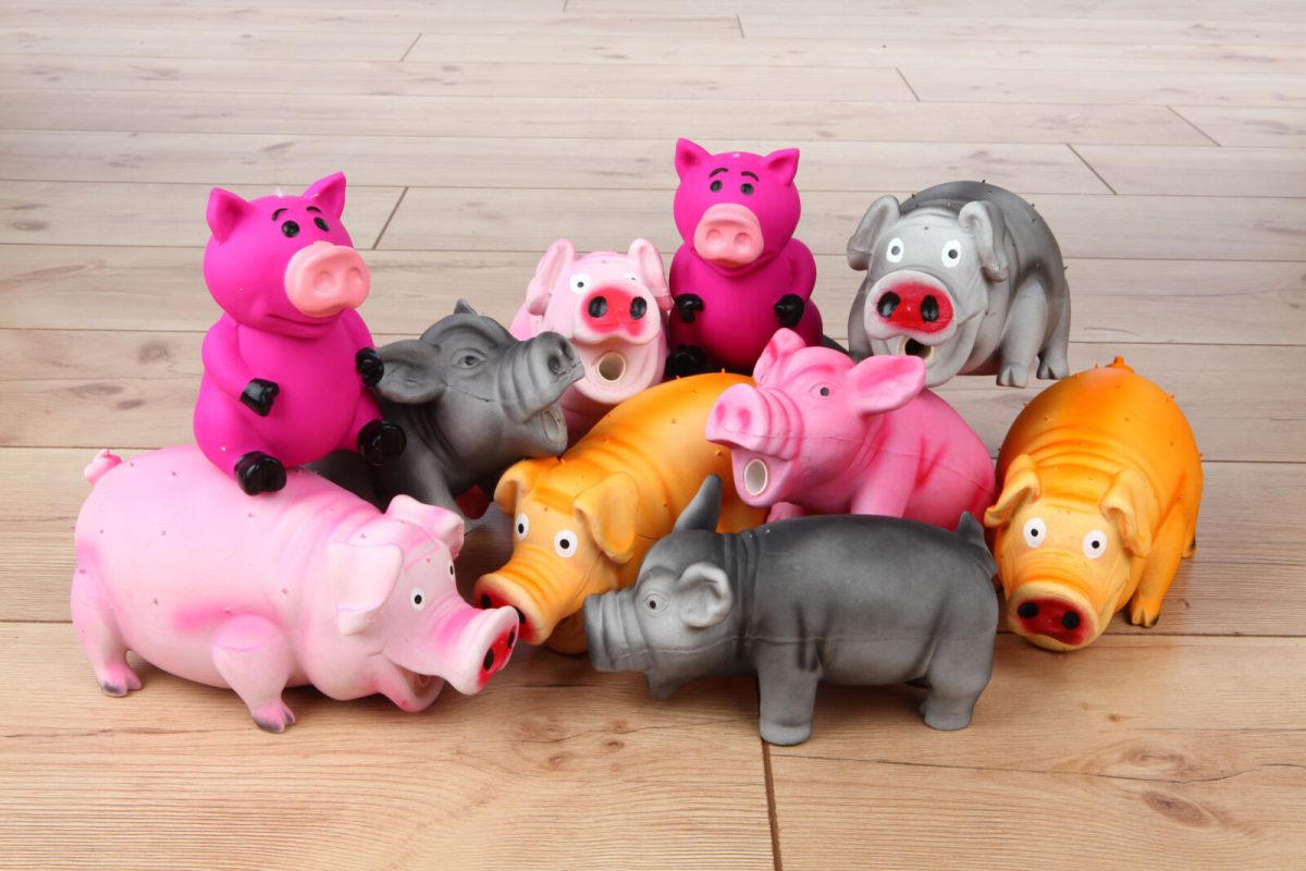 Jucărie din Latex pentru Câini - Porc cu Țepi și Sunet, 10 cm Trixie - imagine 2