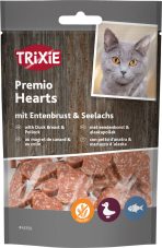 Recompense Trixie pentru Pisici, Inimioare Cu Rată și Pește, 50g - imagine 2