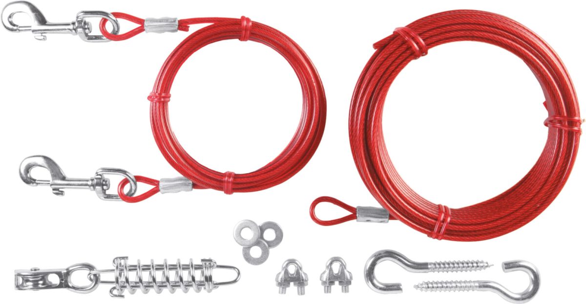 Cablu Trixie cu Arc și Scripete, 15 m, 45 kg - imagine 2