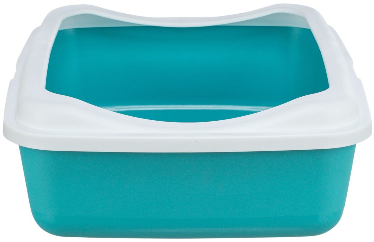 Litieră Trixie Classic cu Ramă Albastru Petrol/Alb - 37x15x48 cm - imagine 2