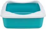 Litieră Trixie Classic cu Ramă Albastru Petrol/Alb - 37x15x48 cm - imagine 2