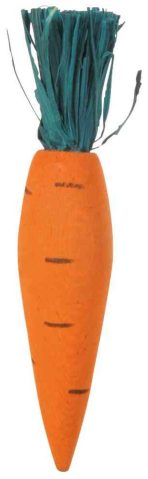 Set 3 Jucării Rontăit Iepuri și Porcușori din Lemn și Paie, 10 cm - imagine 2