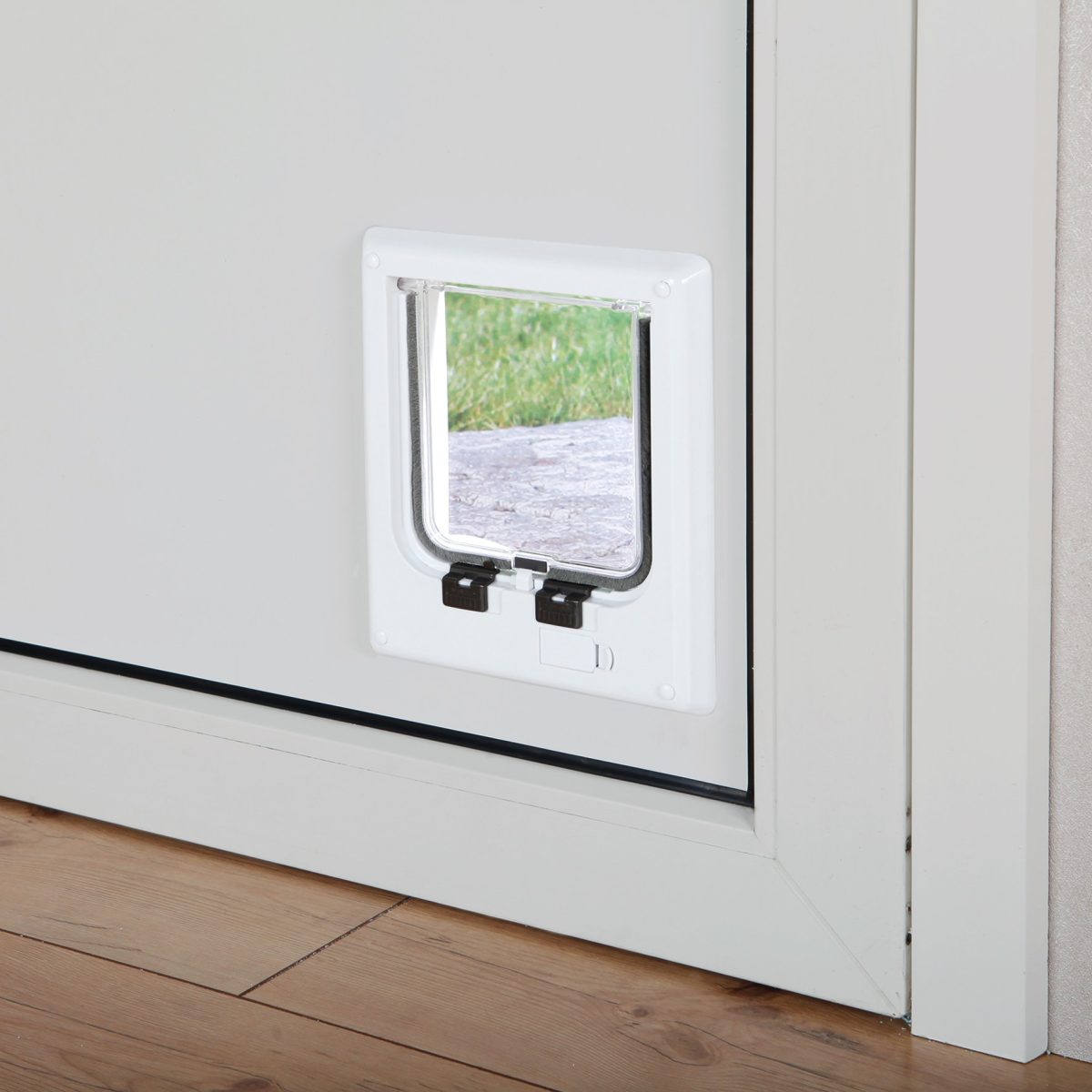 Ușa Electromagnetică pentru Pisici Trixie, 4-Way, Alb, 21x24 cm - imagine 2