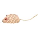 Jucărie Trixie pentru Pisici - Soarece Sisal cu Clopoțel, 10 cm
