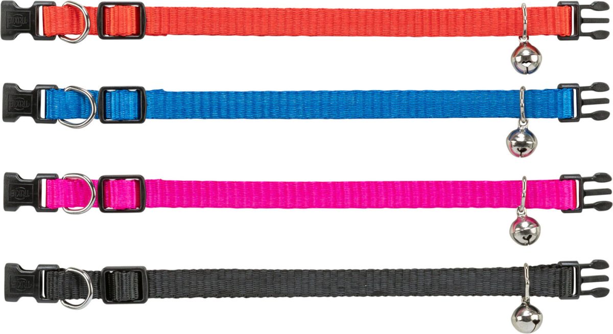 Zgarda Pentru Pisici, Cu Clopotel, Diverse Culori, 4154